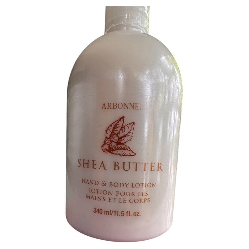 ARBONNE SHEA‎ BUTTER HAND & BODY LOTION - 11.5 fl. oz 90% FULL